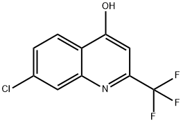 7-氯-4-羟基-2-(三氟甲基)喹啉 结构式