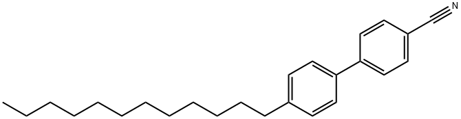 4-氰基-4'-十二烷基联苯 结构式