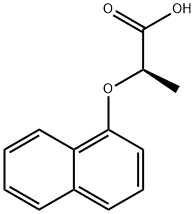 (R)-2-(1-萘氧基)丙酸 结构式