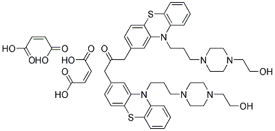 二马来酸乙酰奋乃静 结构式