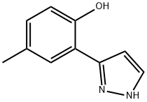 3-(2-HYDROXY-5-METHYLPHENYL)PYRAZOLE 结构式