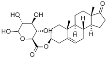 3BETA-HYDROXY-5-ANDROSTEN-17-ONE 3-GLUCURONIDE 结构式