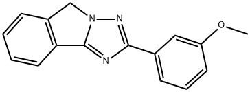 2-(3-methoxyphenyl)-5H-s-triazolo(5,1-a)isoindole 结构式