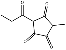 3-Methyl-5-propionyl-1,2,4-cyclopentanetrione 结构式