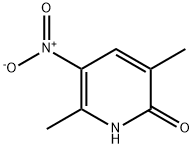3,6-二甲基-5-硝基-2(1H)-吡啶酮 结构式