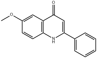 6-methoxy-2-phenyl-4-quinolone 结构式