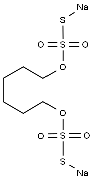 硫代硫酸 S,S'-1,6-己二醇酯二钠盐 结构式