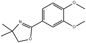 2-(3,4-二甲氧基苯基)-4,4-二甲基-4,5-二氢-1,3-噁唑 结构式