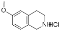 6-甲氧基-1,2,3,4-四氢异喹啉盐酸盐 结构式