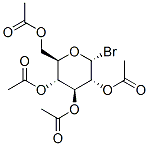 2,3,4,6-四乙酰氧基-alpha-D-吡喃葡萄糖溴化物 结构式