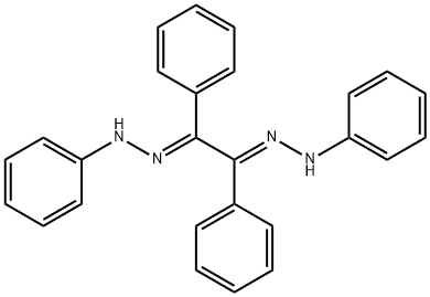 N-[[1,2-diphenyl-2-(phenylhydrazinylidene)ethylidene]amino]aniline 结构式