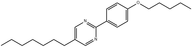 5-Heptyl-2-[4-(pentyloxy)phenyl]-pyrimidine 结构式