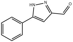 5-苯基-1H-吡唑-3-甲醛 结构式