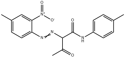 2-[(4-methyl-2-nitrophenyl)azo]-3-oxo-N-(p-tolyl)butyramide 结构式
