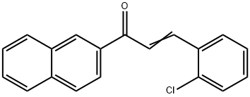 3-(2-CHLOROPHENYL)-1-(2-NAPHTHYL)PROP-2-EN-1-ONE 结构式