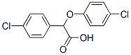 2-(4-chlorophenoxy)-2-(4-chlorophenyl)acetic acid 结构式