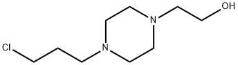 N1-γ-氯丙基-N4-β-羟乙基哌嗪 结构式