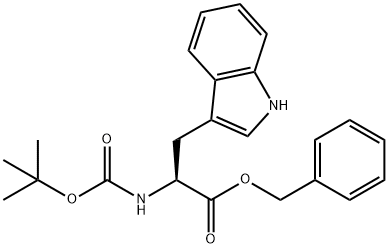 N-叔丁氧羰基-O-苄基-L-色氨酸 结构式