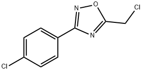 5-氯甲基-3-(4-氯苯基)-1,2,4-氧二唑 结构式