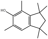 1,1,3,3,4,6-hexamethylindan-5-ol 结构式