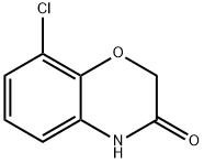 8-氯-2H-苯并[B][1,4]噁嗪-3(4H)-酮 结构式