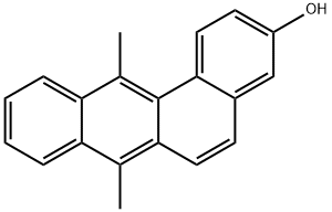 3-hydroxy-7,12-dimethylbenz(a)anthracene 结构式