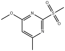 6-甲基-4-甲氧基-2-甲磺酰基嘧啶 结构式