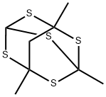 1,3,7-Trimethyl-2,4,6,8,9-pentathiaadamantane 结构式