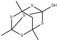 3,5,7-Trimethyl-2,4,6,8,9-pentathiaadamantane-1-thiol 结构式