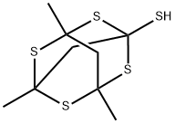 3,5,7-Trimethyl-2,4,6,8-tetrathiaadamantane-1-thiol 结构式