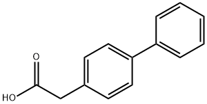 4-联苯乙酸 结构式