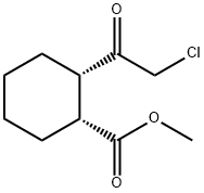 Cyclohexanecarboxylic acid, 2-(chloroacetyl)-, methyl ester, cis- (9CI) 结构式