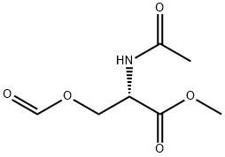 N-Acetyl-O-formyl-L-serine methyl ester 结构式