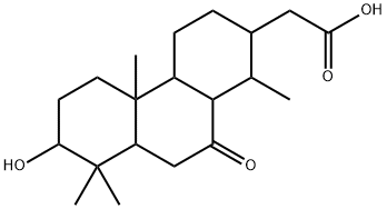 Tetradecahydro-7-hydroxy-1,4b,8,8-tetramethyl-10-oxo-2-phenanthreneacetic acid 结构式