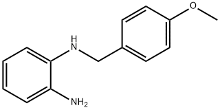 N-(4-甲氧基苄基)苯-1,2-二胺 结构式