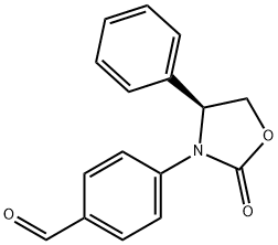 (S)-4-(2-OXO-4-PHENYLOXAZOLIDIN-3-YL)BENZALDEHYDE 结构式