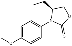 (S)-4-ETHYL-3-(4-METHOXYPHENYL)OXAZOLIDIN-2-ONE 结构式