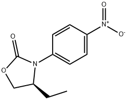 (S)-4-ETHYL-3-(4-NITROPHENYL)OXAZOLIDIN-2-ONE 结构式