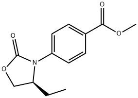 (S)-4-(4-ETHYL-2-OXOOXAZOLIDIN-3-YL)BENZOIC ACID METHYL ESTER 结构式