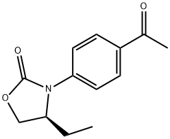 (S)-3-(4-ACETYLPHENYL)-4-ETHYLOXAZOLIDIN-2-ONE 结构式