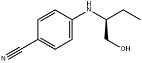 (S)-4-(1-HYDROXYMETHYL-PROPYLAMINO)BENZONITRILE 结构式