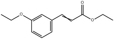 反-3-乙氧基肉桂酸乙酯 结构式