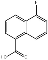 5-氟-1-萘甲酸 结构式