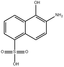 6-AMINO-5-HYDROXYNAPHTHALENE-1-SULPHONIC ACID 结构式