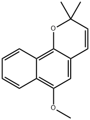 6-METHOXY-2,2-DIMETHYL-2H-BENZO[H]CHROMENE 结构式