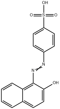 4-[(2-羟基-1-萘基)偶氮]苯磺酸 结构式