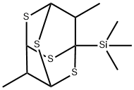 Silane, (9,10-dimethyl-2,4,6,8-tetrathiatricyclo[3.3.1.1(3,7)]dec-1-yl )trimethyl- 结构式