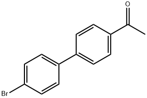 4-乙酰基-4-溴代联苯 结构式