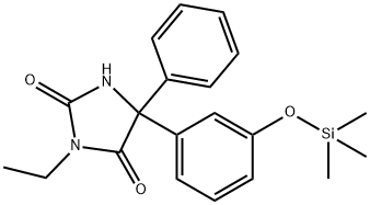 3-Ethyl-5-phenyl-5-[3-(trimethylsiloxy)phenyl]-2,4-imidazolidinedione 结构式