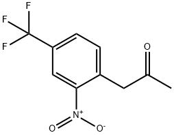 1-(2-Nitro-4-trifluoroMethyl-phenyl)-propan-2-one 结构式